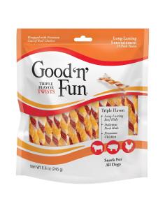 Golosinas para Perros Good'n'Fun Giros Triple Sabor 35 Unidades