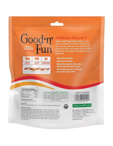 Golosinas para Perros Good'n'Fun Giros Triple Sabor 35 Unidades