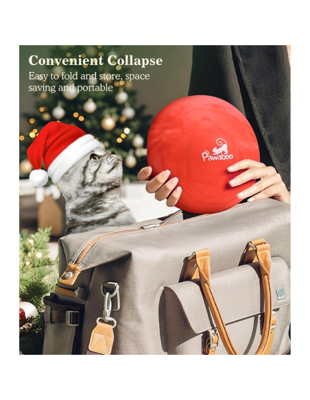 Túnel de Gato Pawaboo Navideño 90 cm con Juguetes Incluidos