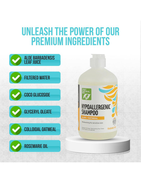 Champú Hipoalergénico Only Natural Pet con Aloe y Avena 478 ml Champú Hipoalergénico Only Natural Pet con Aloe y Avena 478 ml
