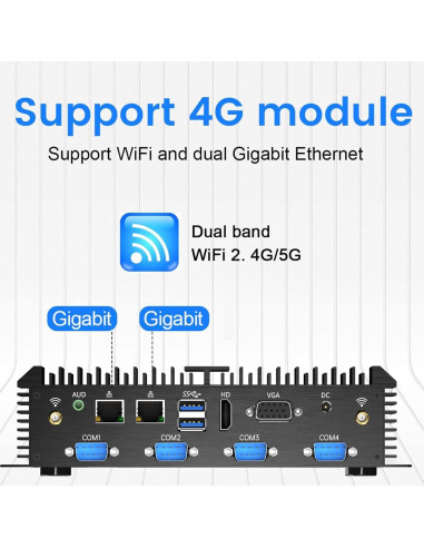 PC Mini Industrial Kinupute MKG600 i7 16GB RAM 512GB SSD