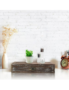 Organizador de Escritorio de Madera OKSQW Vintage 38.1x16.8cm 2