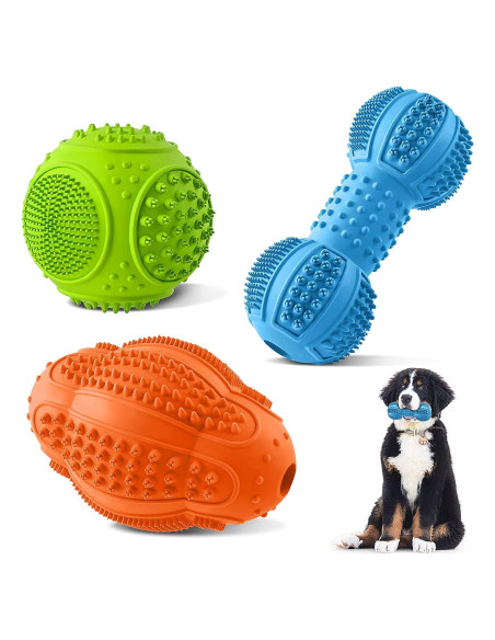 Juguetes para Masticar Perros LUKITO 3 Piezas Caucho Natural Juguetes para Masticar Perros LUKITO 3 Piezas Caucho Natural
