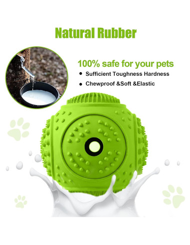 Juguetes para Masticar Perros LUKITO 3 Piezas Caucho Natural