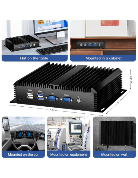 PC Mini Industrial Kinupute MKG600 i7 16GB RAM 512GB SSD