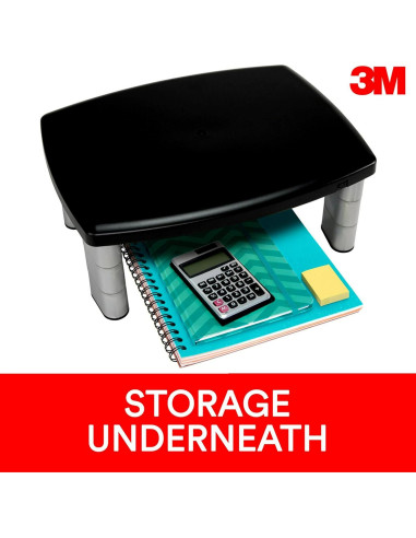 Soporte de Monitor Ajustable 3M MS80B, Altura 2.54 a 14.92 cm