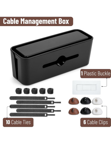 Caja Organizadora de Cables Bates - Pequeña, 31.95x11.51cm