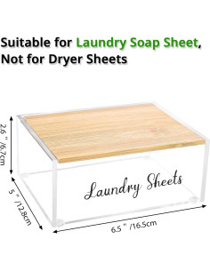Soporte organizador de hojas de detergente VOTLEVT acrílico 2