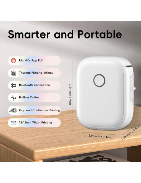 Impresora Térmica de Etiquetas Peweglow P12 Bluetooth 12mm Impresora Térmica de Etiquetas Peweglow P12 Bluetooth 12mm