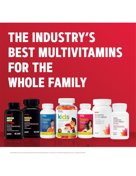 GNC Mega Men Multivitamina Doble 180 Cápsulas Salud Hombre