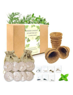Kit de Jardín de Hierbas de Interior Ushine - 7 Semillas y Accesorios