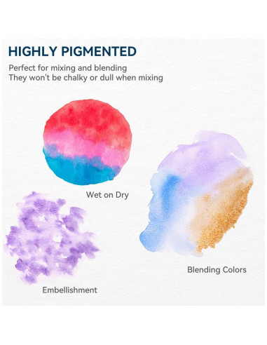 Set de Pintura Acuarela MeiLiang 52 Colores con Accesorios