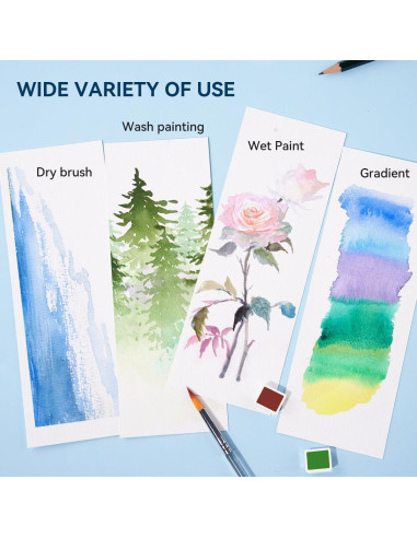 Set de Pintura Acuarela MeiLiang 52 Colores con Accesorios