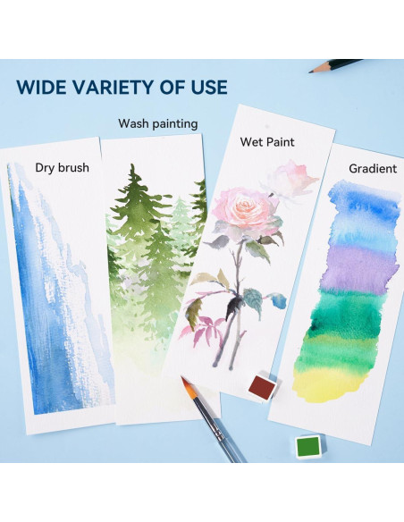 Set de Pintura Acuarela MeiLiang 52 Colores con Accesorios