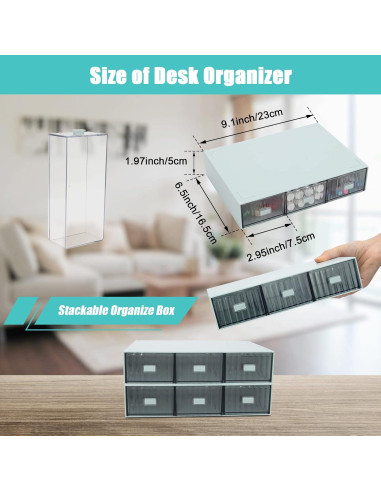 Caja Organizadora de Cables Wiwaplex con 3 Cajones Plástico
