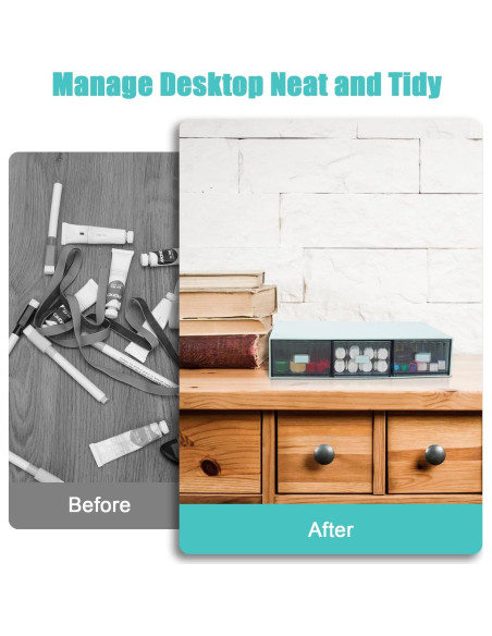 Caja Organizadora de Cables Wiwaplex con 3 Cajones Plástico