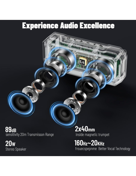 Altavoz Inalámbrico Shellhome SP-003 Bluetooth 30H Negro