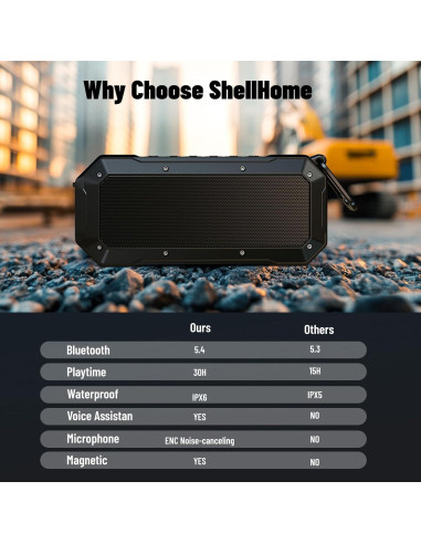 Altavoz Inalámbrico Shellhome SP-003 Bluetooth 30H Negro