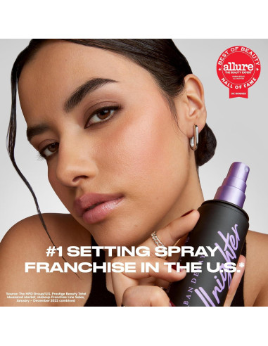 Base Mate Natural Urban Decay 13 Claro Medio Frío + Spray Fijador All Nighter 118 ml