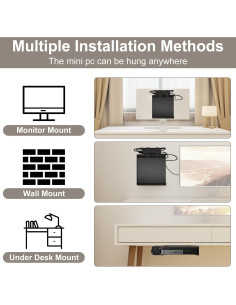 Soporte Mini PC Dell OptiPlex MFF Montaje VESA y Pared 2