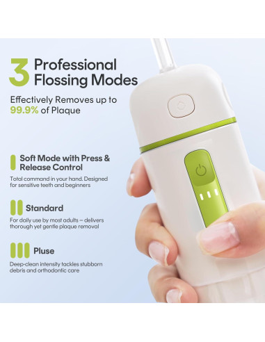 Hilo Dental Portátil Bixdo A30 Pro PE 3 Modos Impermeable