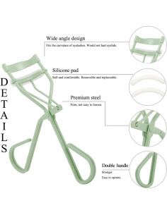 Rizador de Pestañas Uranian con Peine y 2 Almohadillas Repuesto 2