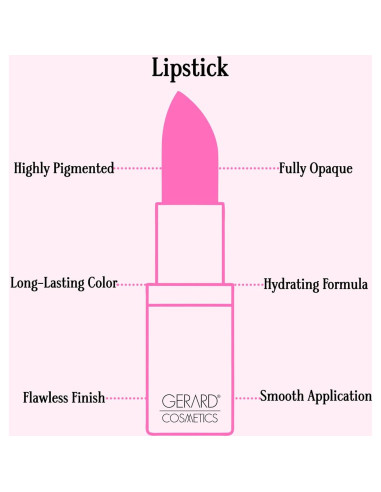 Barra de Labios Gerard Cosmetics Buttercup 3.97g - Rosa Nude Satinado