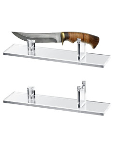 Soporte de Exhibición para Cuchillos Yookeer 2 Piezas Acrílico Transparente