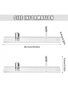 Soporte de Exhibición para Cuchillos Yookeer 2 Piezas Acrílico Transparente 2