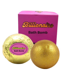 Bomba de Baño Millonaria Oro Aroma Lavanda 142 g Regalo Sorpresa