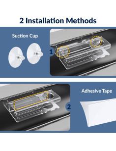 Soporte de Esponja de Acrílico NiHome para Fregadero de Cocina 2