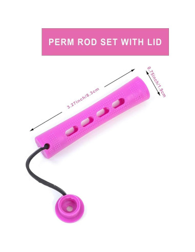 Juego de 40 Varillas de Perm para Cabello Natural - Meigick