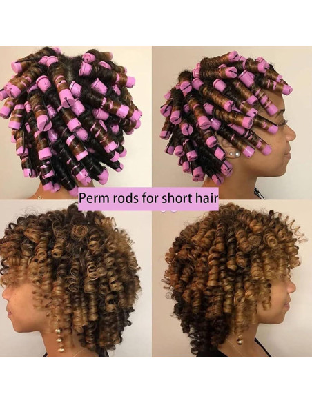 Juego de 40 Varillas de Perm para Cabello Natural - Meigick