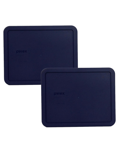 Paquete de 2 Tapas de Plástico Azul Pyrex 7212-PC 11 Tazas