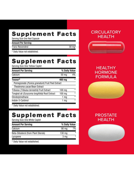 Suplemento Testosterona Saludable GNC Mega Men 30 Paquetes