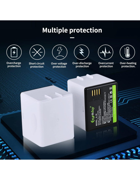 Baterías recargables A-1B Eeyrnduy para cámaras Arlo Pro 2 - 2440mAh Baterías recargables A-1B Eeyrnduy para cámaras Arlo Pro 2 - 2440mAh