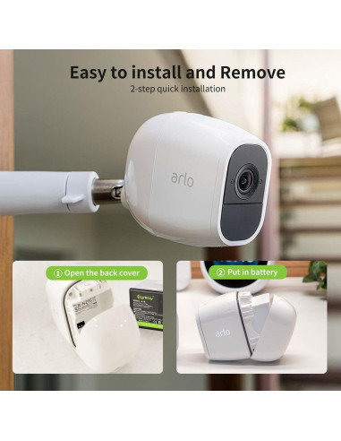 Baterías recargables A-1B Eeyrnduy para cámaras Arlo Pro 2 - 2440mAh