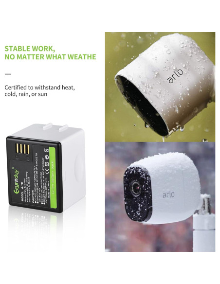 Baterías recargables A-1B Eeyrnduy para cámaras Arlo Pro 2 - 2440mAh Baterías recargables A-1B Eeyrnduy para cámaras Arlo Pro 2 - 2440mAh