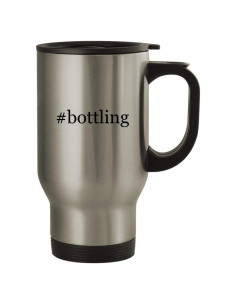 Taza de viaje de acero inoxidable Knick Knack 414ml Plata