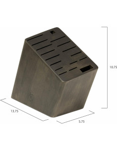 Bloque de cuchillos Shun de madera para 17 piezas - Soporte elegante 2