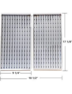 Rejillas de Emisores de Acero Inoxidable Hongso G362-2100-W1 para Parrillas Charbroil 2