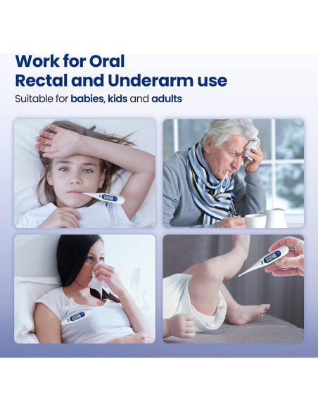 Termómetro Digital Femometer para Adultos y Niños - Azul
