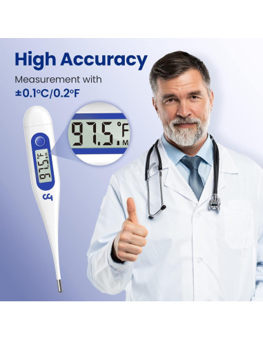 Termómetro Digital Femometer para Adultos y Niños - Azul