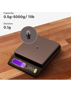 Báscula de Cocina Digital Bonvoisin 4.54 kg 0.1 g Precisión 2