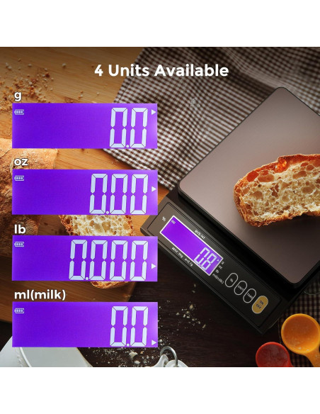 Báscula de Cocina Digital Bonvoisin 4.54 kg 0.1 g Precisión