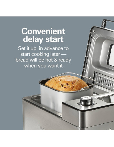 Máquina de Pan Hamilton Beach 29890 2 lb Acero Inoxidable