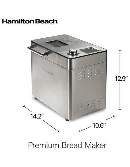 Máquina de Pan Hamilton Beach 29890 2 lb Acero Inoxidable