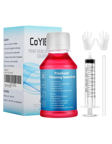Kit de limpieza de cabezales de impresión CoYlBod 100 ml para Epson