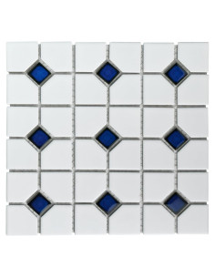 Azulejo de Porcelana Merola Tile Oxford Blanco Mate 28.8x28.8 cm