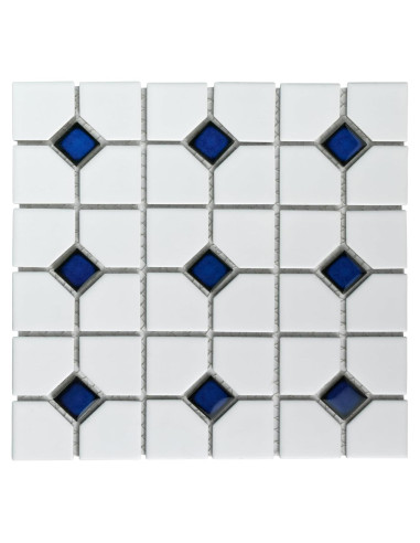 Azulejo de Porcelana Merola Tile Oxford Blanco Mate 28.8x28.8 cm